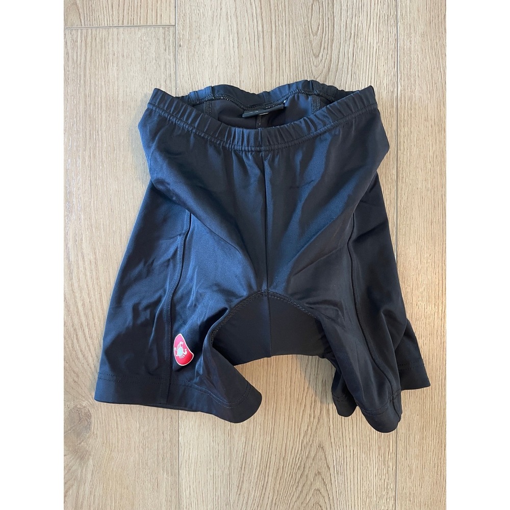 Castelli Techno Sport Wear Black Cycling Shorts KISS Chamois Padded XS Mens